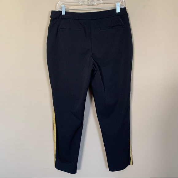 Worthington Modern Fit Black Pants Gold Stripe - Picture 3 of 10